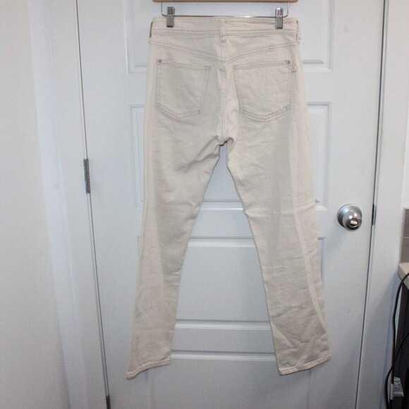 Pilcro Jeans Size 27 Rainbow Mid-Rise Slim Boyfriend Jeans Cream - Picture 4 of 4